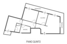 Vendita luminoso attico Pesaro - Zona centro storico (AP922)