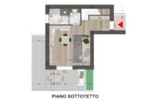 Vendita attico con terrazzi e garage Pesaro - Zona Muraglia (AP953)